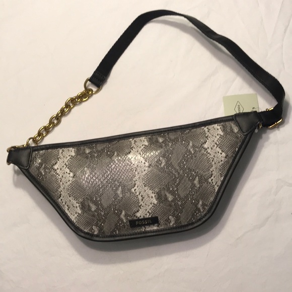 Fossil Bags Nwt Fossil Belt Bag Python Print Poshmark